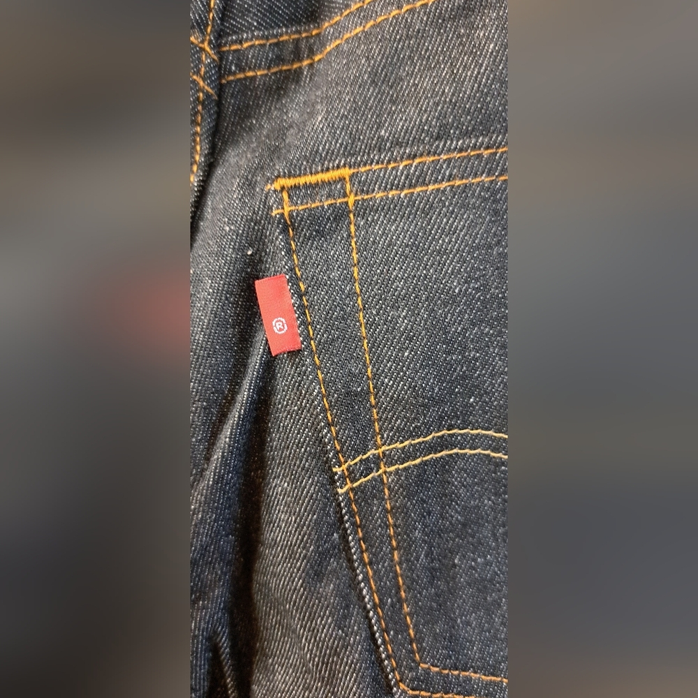 Levis 501 Jeans Mens Blue Straight Button Fly Denim New 32x32 City Date Night - Picture 4 of 8